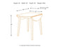 Hammis Round DRM Drop Leaf Table Signature Design by Ashley®
