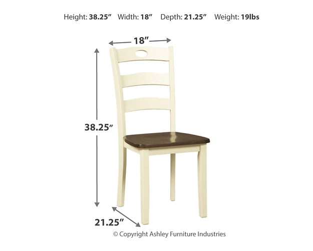Woodanville Dining Room Side Chair (2/CN) Signature Design by Ashley®