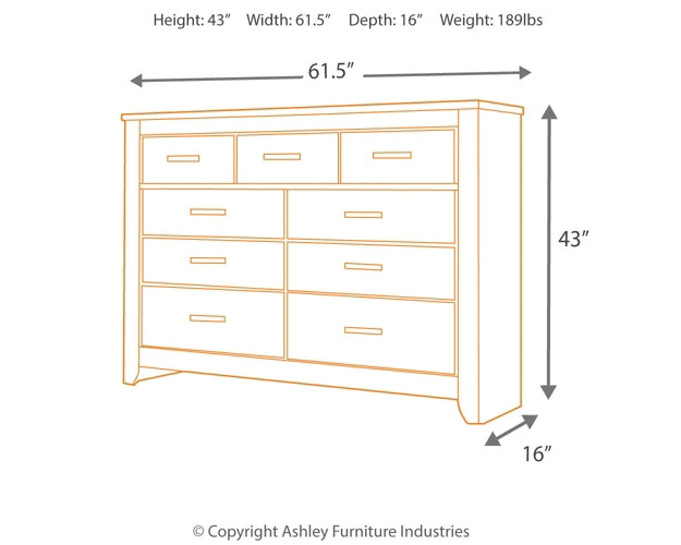 Zelen Seven Drawer Dresser Signature Design by Ashley®