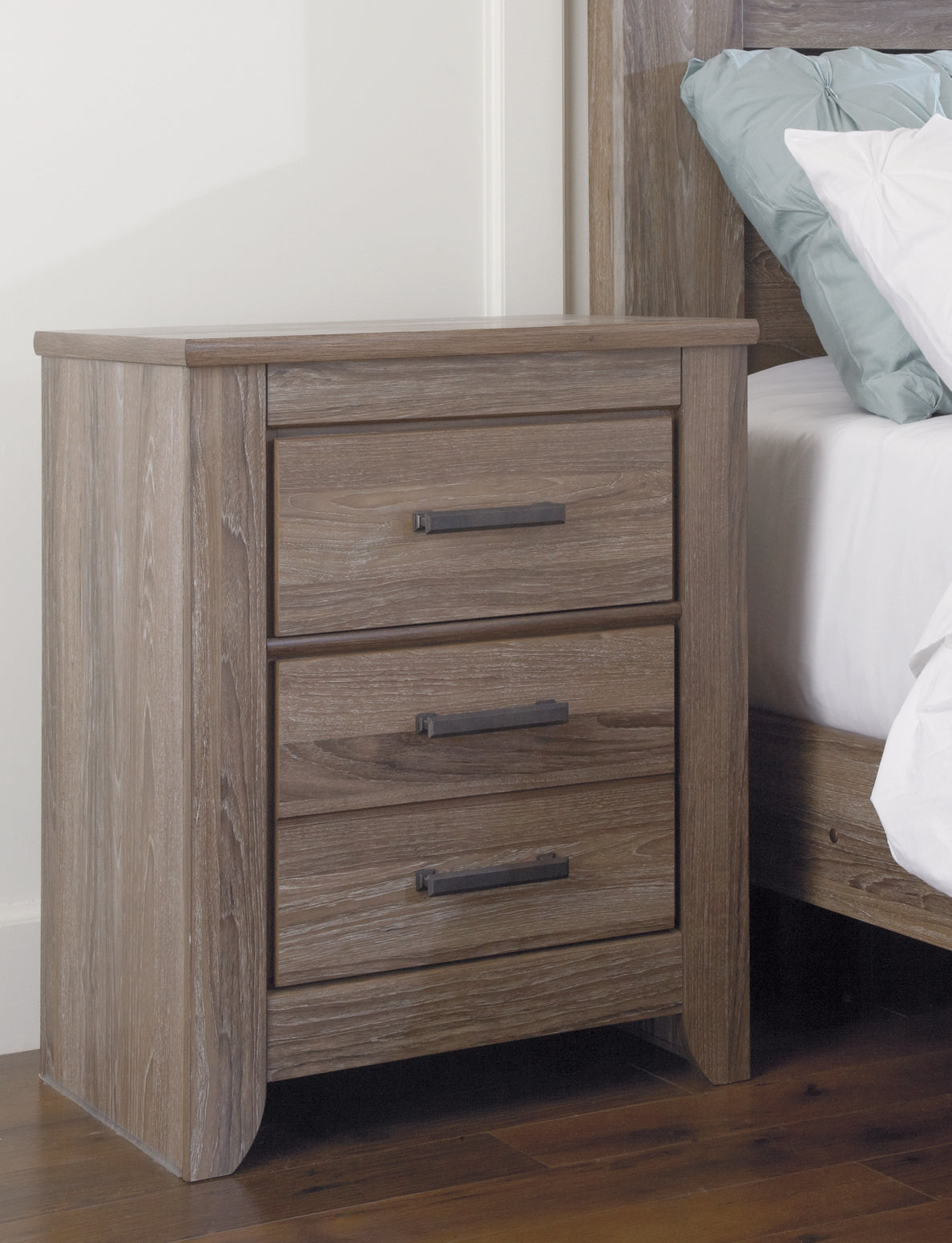 Zelen Two Drawer Night Stand Signature Design by Ashley®