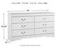 Anarasia Six Drawer Dresser Signature Design by Ashley®