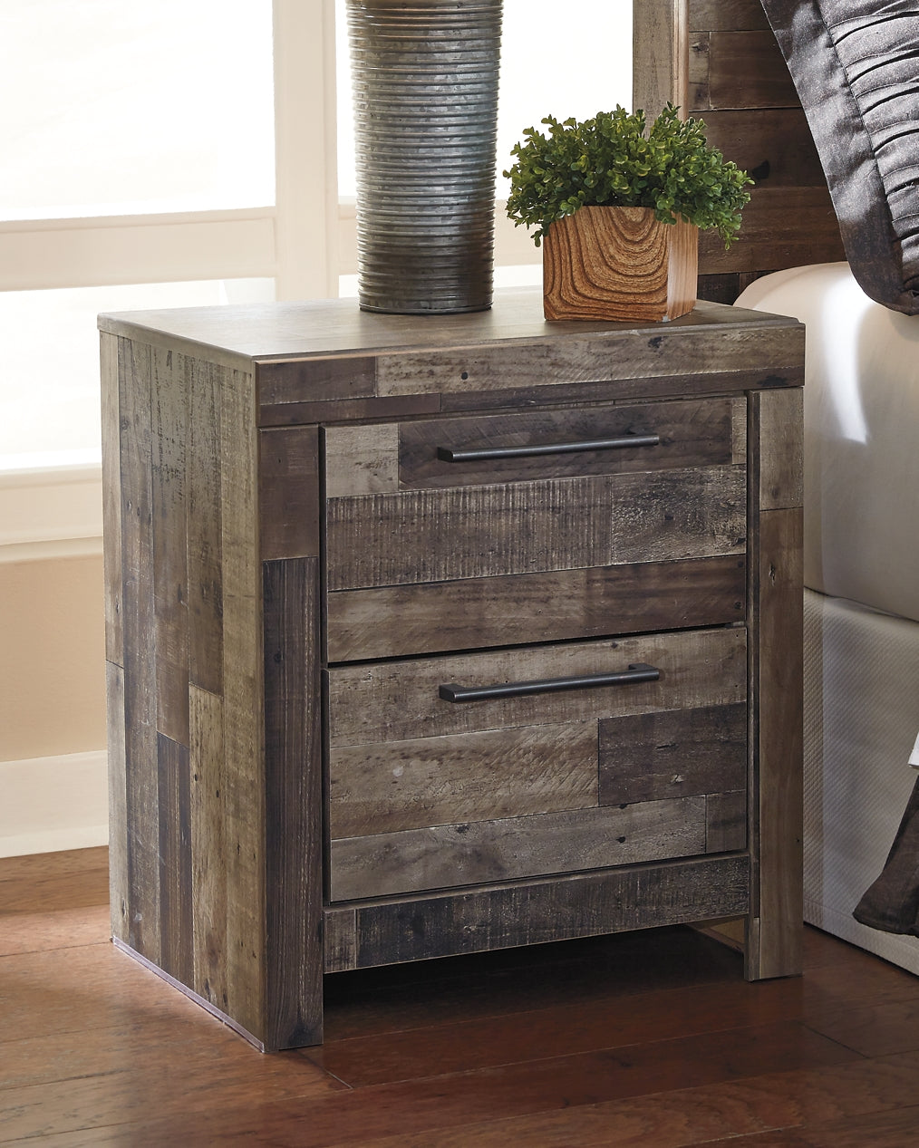 Derekson Two Drawer Night Stand Benchcraft®
