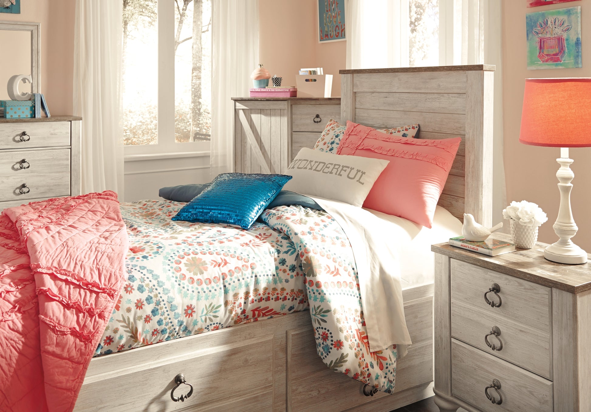 Willowton Full Panel Bed with 2 Storage Drawers Signature Design by Ashley®