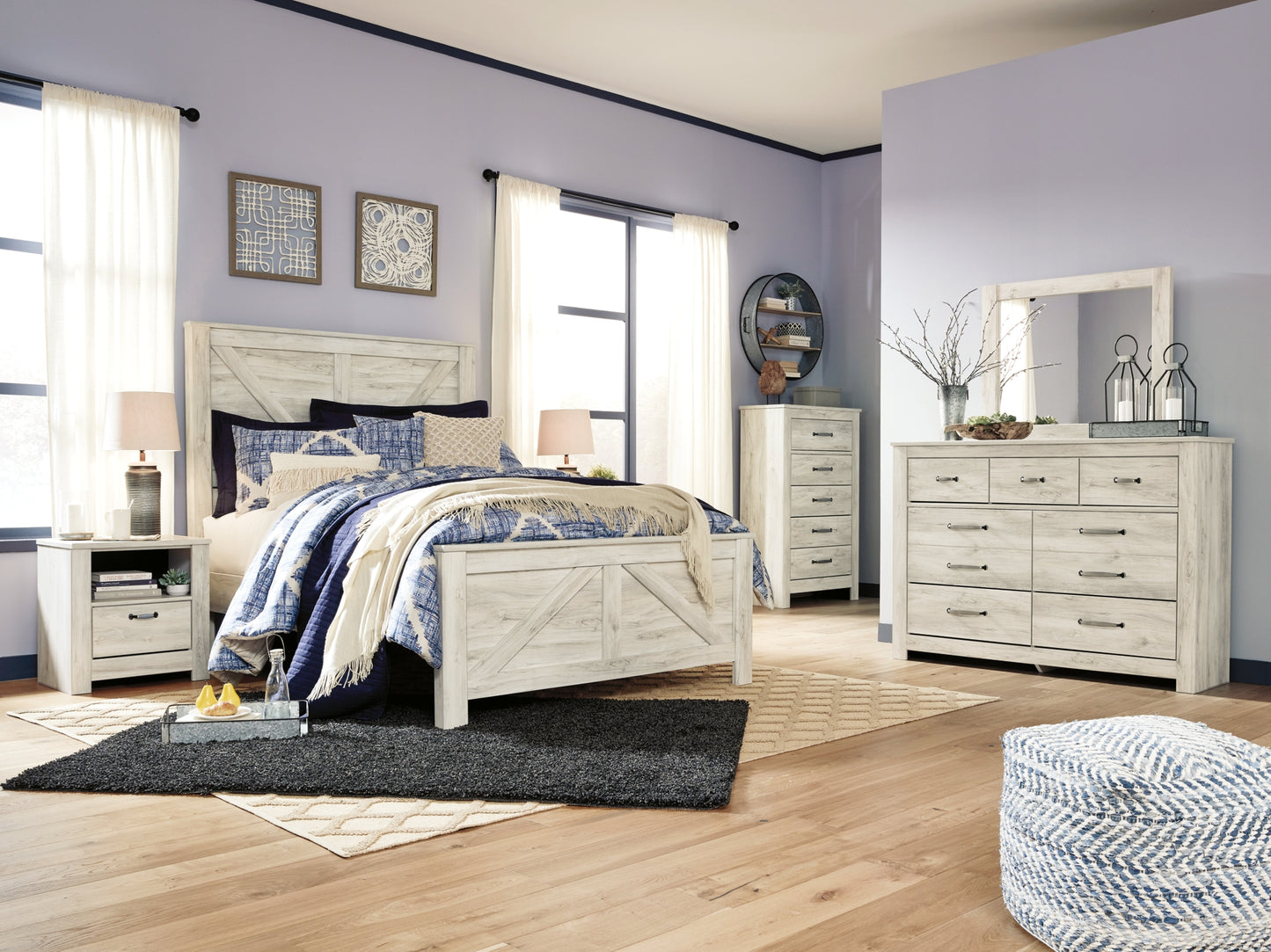 Bellaby Queen Crossbuck Panel Bed Signature Design by Ashley®