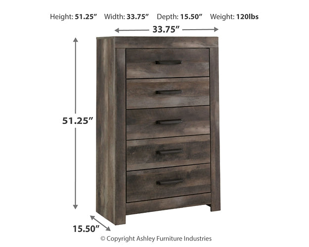 Wynnlow Five Drawer Chest Signature Design by Ashley®