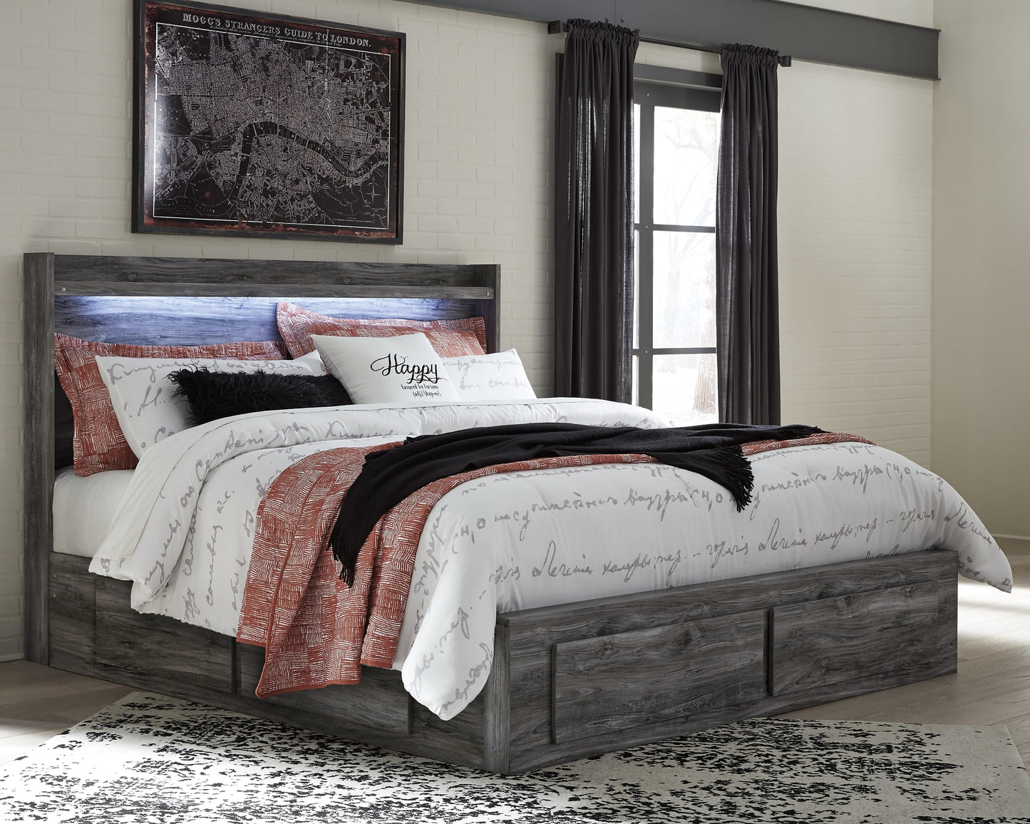 Baystorm Queen Panel Bed with 6 Storage Drawers Signature Design by Ashley®