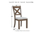 Moriville Dining UPH Side Chair (2/CN) Signature Design by Ashley®