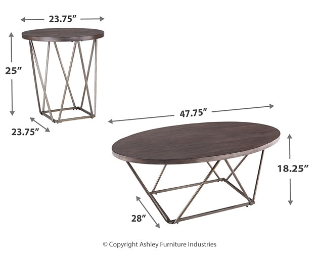 Neimhurst Occasional Table Set (3/CN) Signature Design by Ashley®