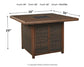 Paradise Trail Square Bar Table w/Fire Pit Signature Design by Ashley®