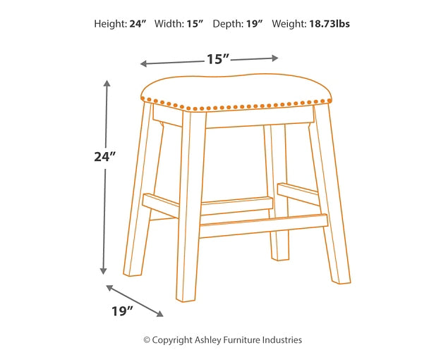 Caitbrook Upholstered Stool (2/CN) Signature Design by Ashley®