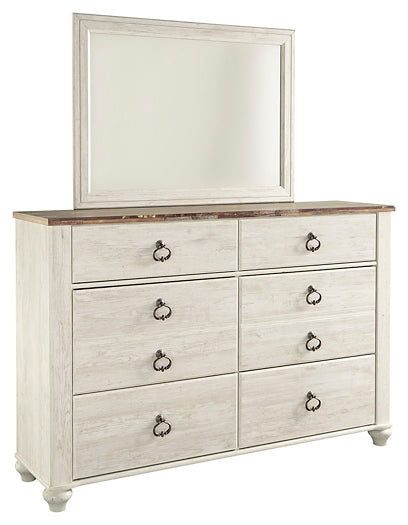Willowton Dresser and Mirror Signature Design by Ashley®