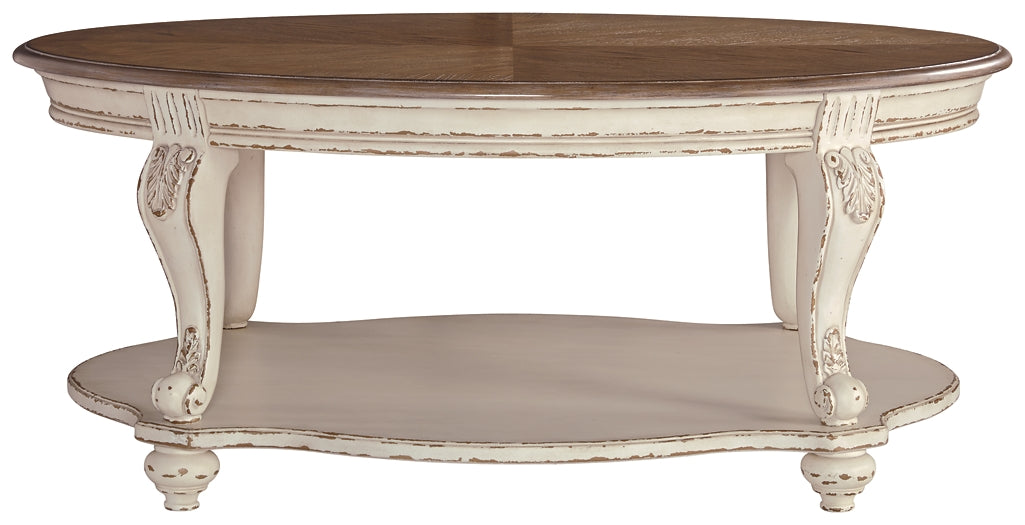 Realyn Oval Cocktail Table Signature Design by Ashley®