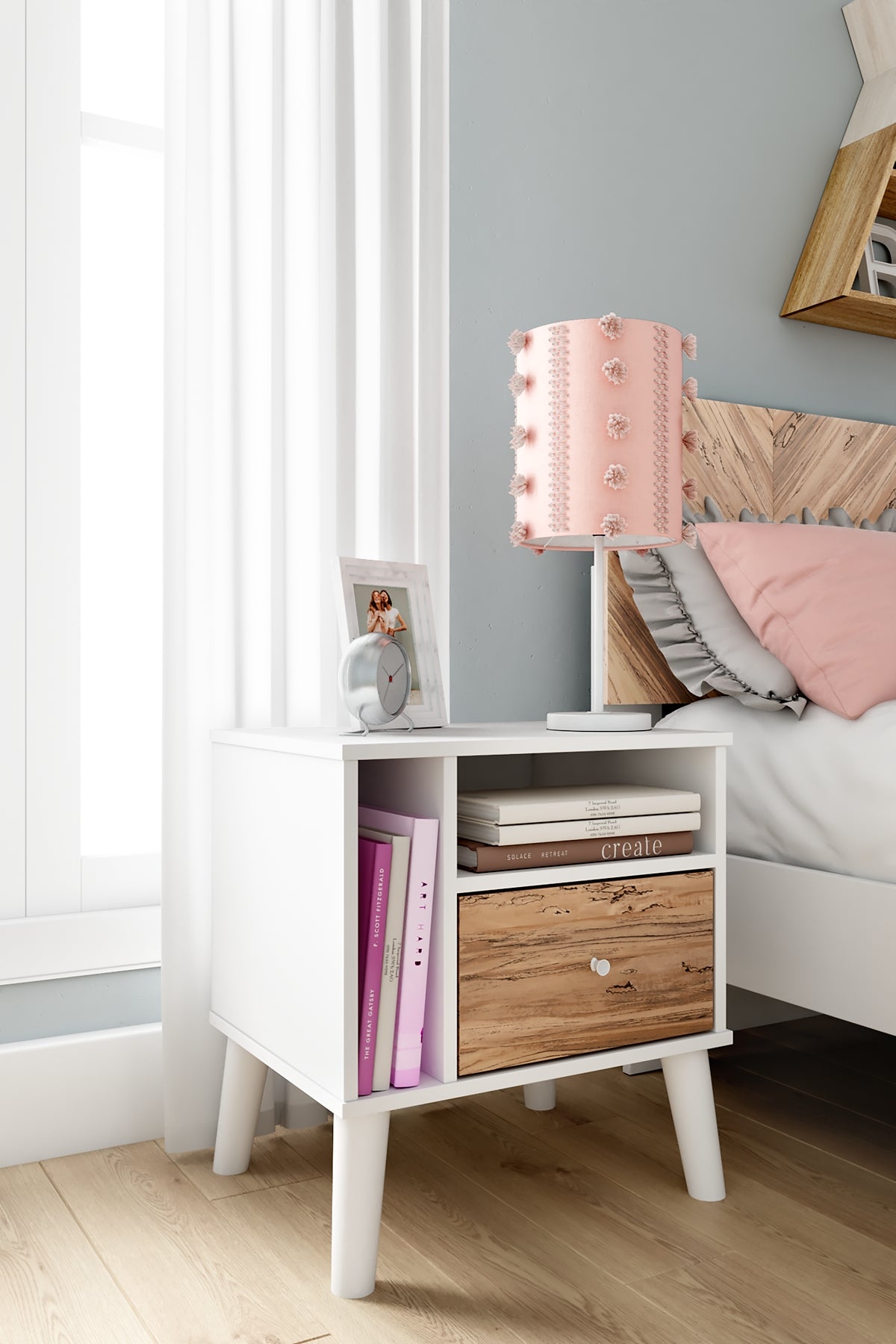 Piperton One Drawer Night Stand Signature Design by Ashley®