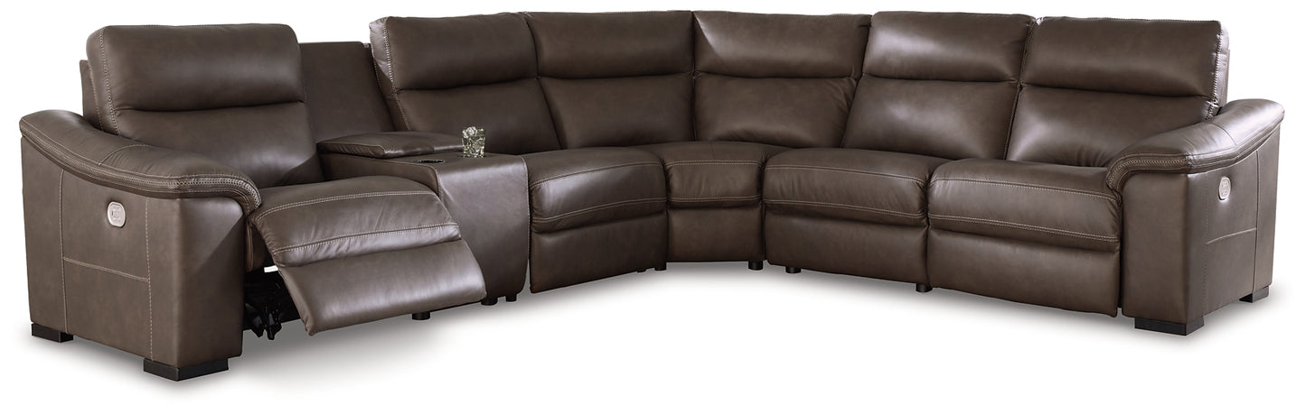 Salvatore 6-Piece Power Reclining Sectional Signature Design by Ashley®