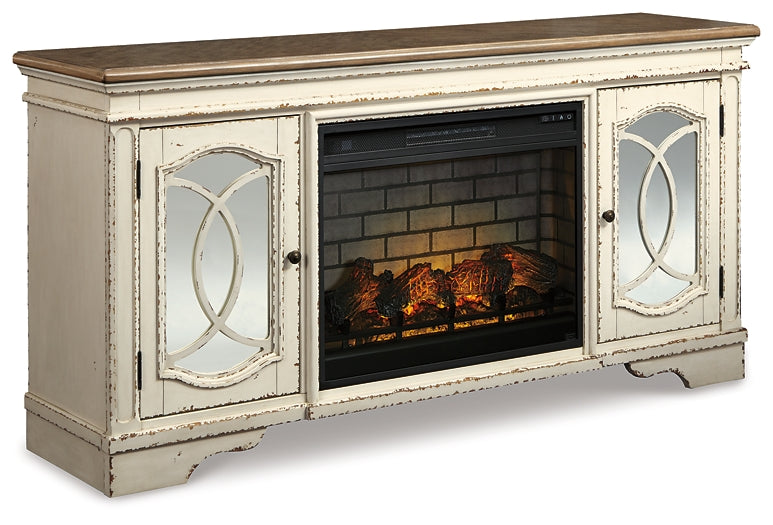 Realyn 74" TV Stand with Electric Fireplace Signature Design by Ashley®
