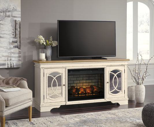 Realyn 74" TV Stand with Electric Fireplace Signature Design by Ashley®