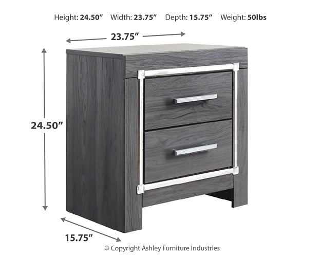 Lodanna Two Drawer Night Stand Signature Design by Ashley®