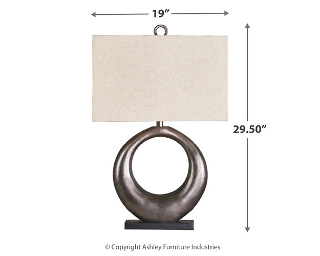 Saria Metal Table Lamp (1/CN) Signature Design by Ashley®
