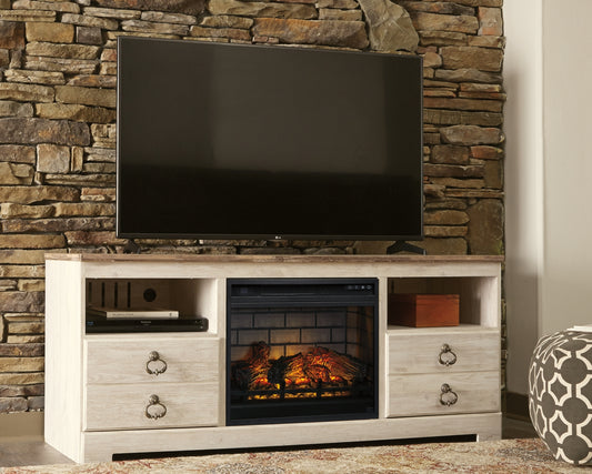 Willowton 64" TV Stand with Electric Fireplace Signature Design by Ashley®