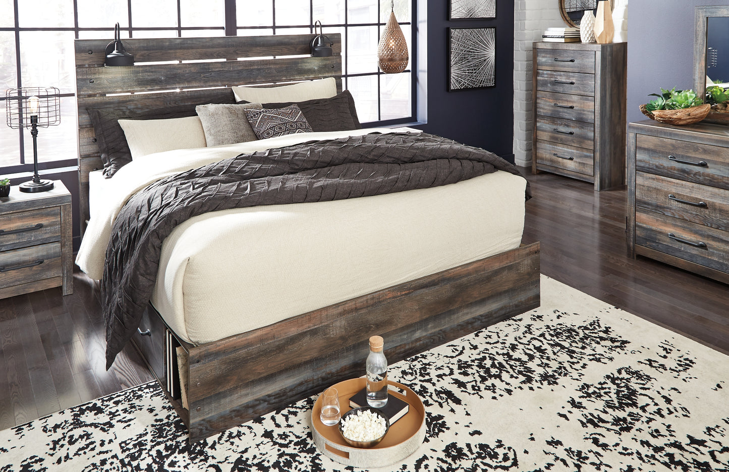 Drystan Queen Panel Bed with 2 Storage Drawers Signature Design by Ashley®