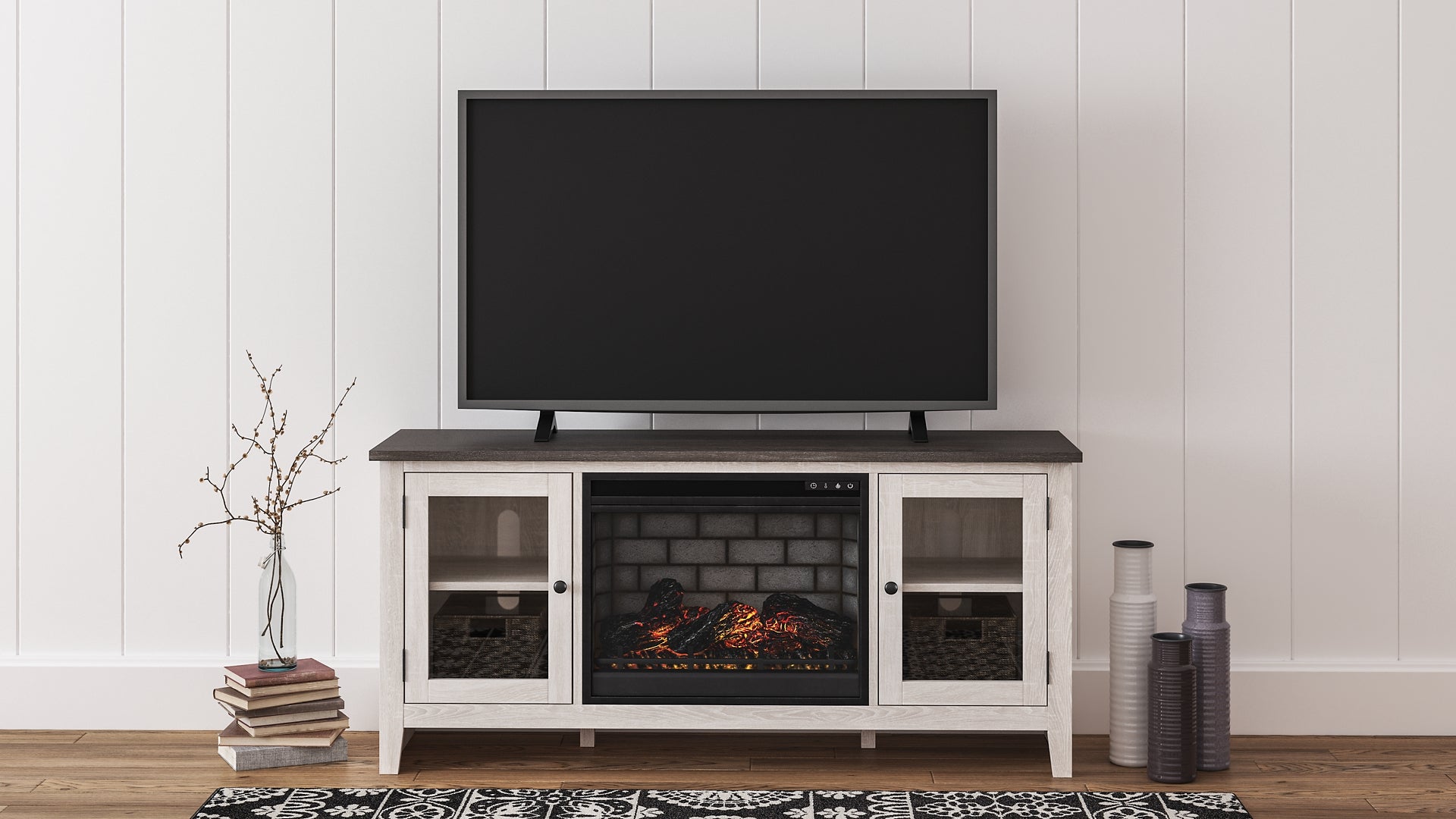 Dorrinson 60" TV Stand with Electric Fireplace Signature Design by Ashley®