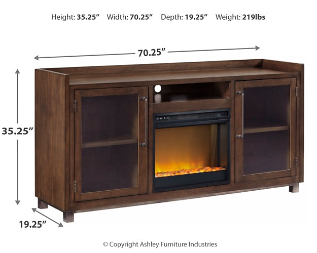 Starmore 70" TV Stand with Electric Fireplace Signature Design by Ashley®