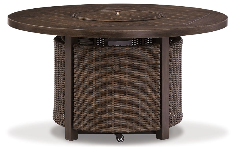 Paradise Trail Round Fire Pit Table Signature Design by Ashley®
