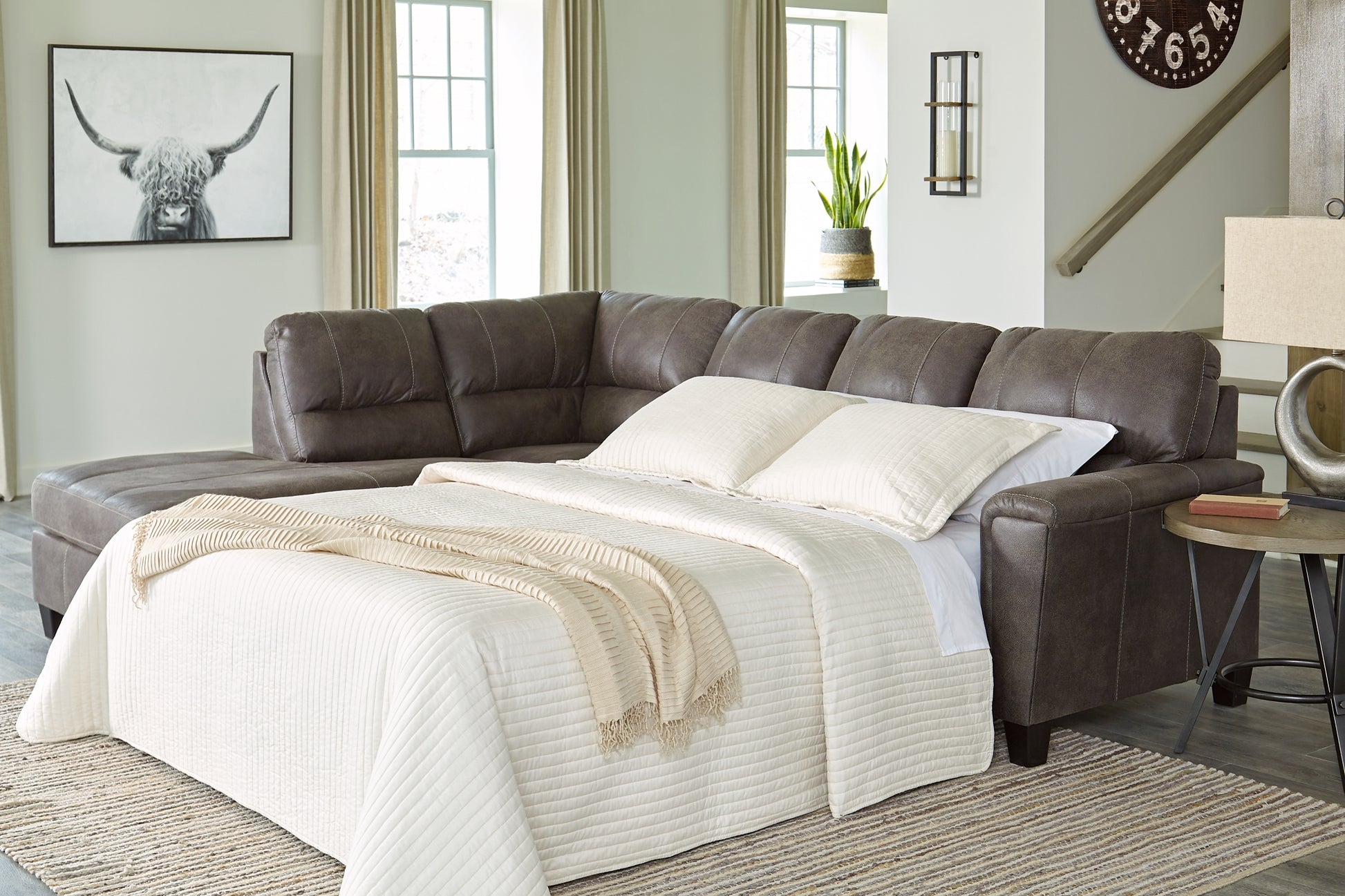Navi 2-Piece Sleeper Sectional with Chaise Signature Design by Ashley®