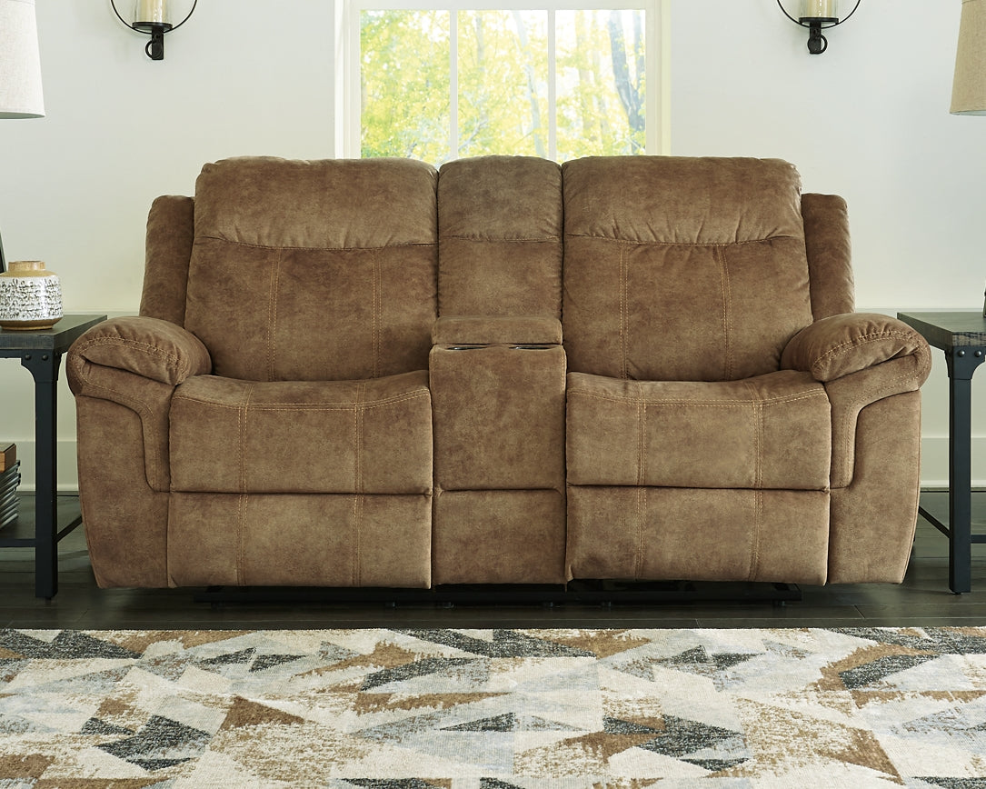 Huddle-Up Glider REC Loveseat w/Console Signature Design by Ashley®