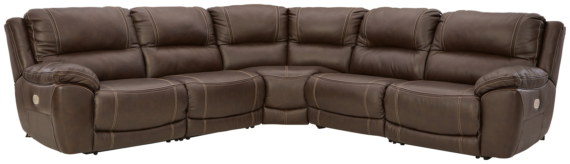 Dunleith 5-Piece Power Reclining Sectional Signature Design by Ashley®