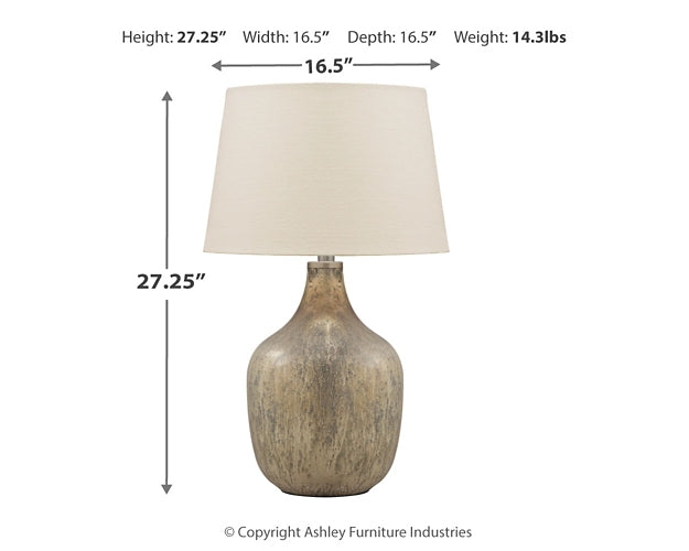 Mari Glass Table Lamp (1/CN) Signature Design by Ashley®