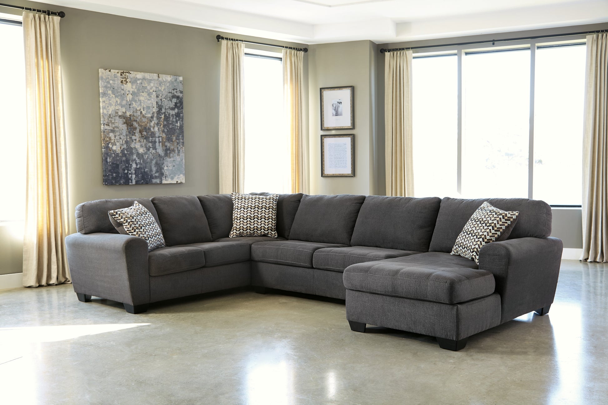 Ambee 3-Piece Sectional with Chaise Benchcraft®