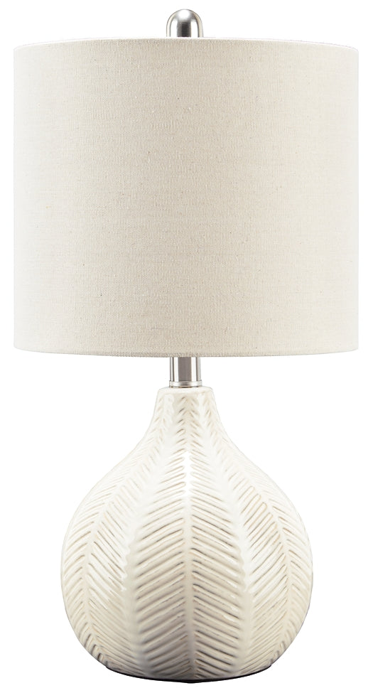 Rainermen Ceramic Table Lamp (1/CN) Signature Design by Ashley®