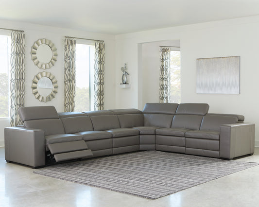 Texline 7-Piece Power Reclining Sectional Signature Design by Ashley®