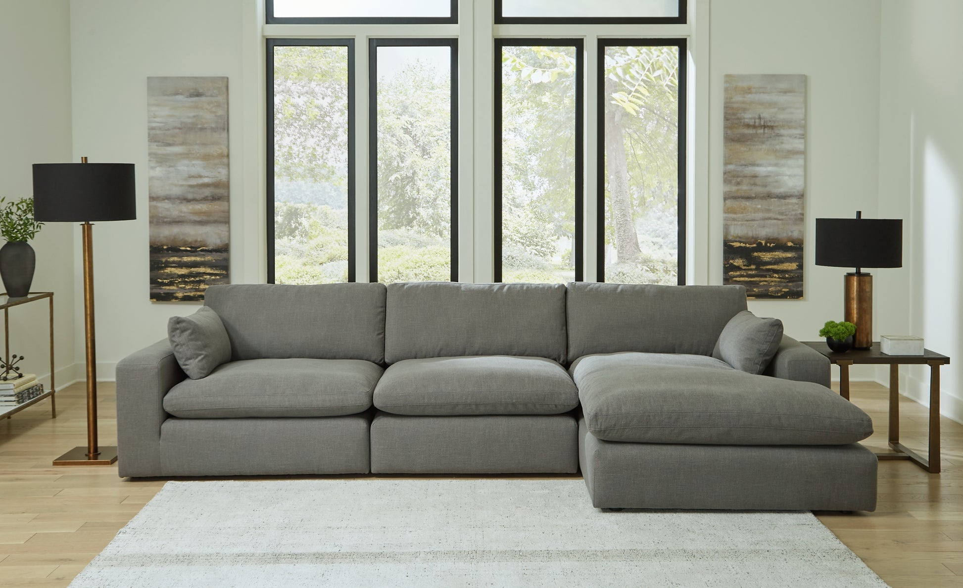 Elyza 3-Piece Sectional with Chaise Benchcraft®