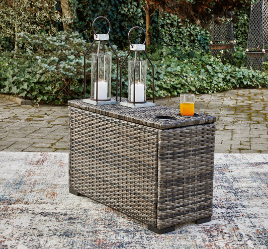 Harbor Court Console With Drink Holders Signature Design by Ashley®