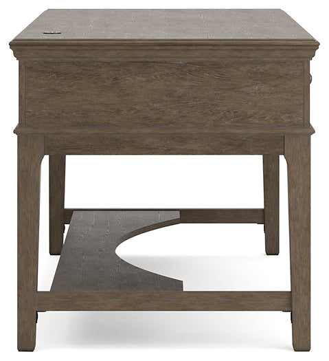 Janismore Home Office Storage Leg Desk Signature Design by Ashley®
