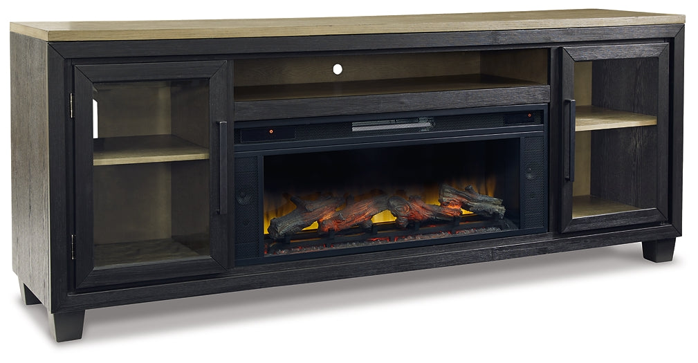 Foyland 83" TV Stand with Electric Fireplace Signature Design by Ashley®