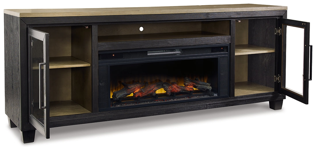 Foyland 83" TV Stand with Electric Fireplace Signature Design by Ashley®