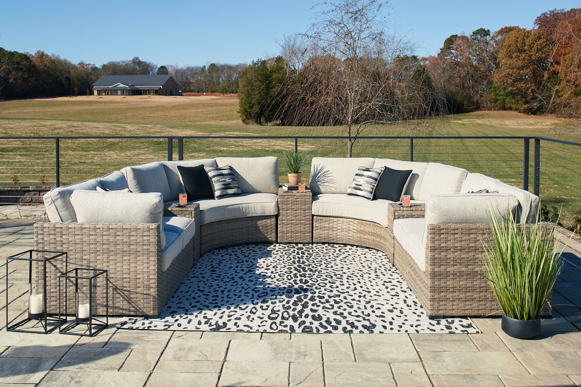Calworth 9-Piece Outdoor Sectional Signature Design by Ashley®