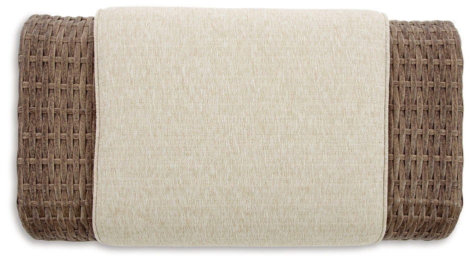 Sandy Bloom Ottoman with Cushion Signature Design by Ashley®