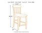 Haddigan Counter Height Bar Stool (Set of 2) Signature Design by Ashley®