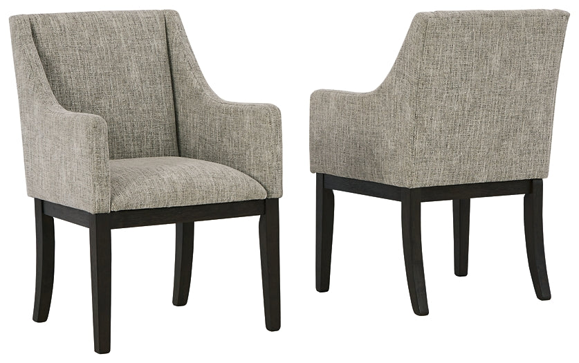 Burkhaus Dining Arm Chair (Set of 2) Signature Design by Ashley®