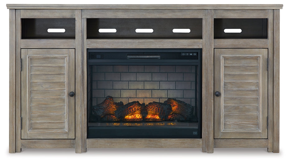 Moreshire 72" TV Stand with Electric Fireplace Signature Design by Ashley®