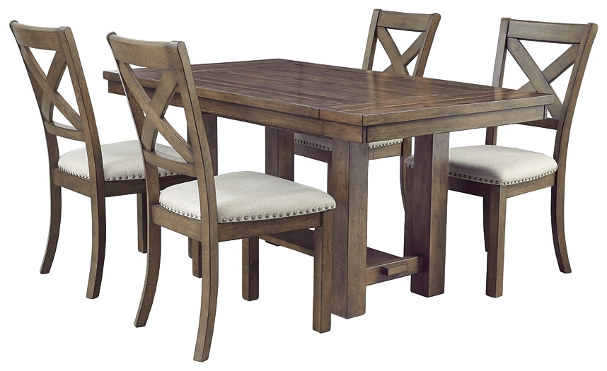 Moriville Dining Table and 4 Chairs Signature Design by Ashley®