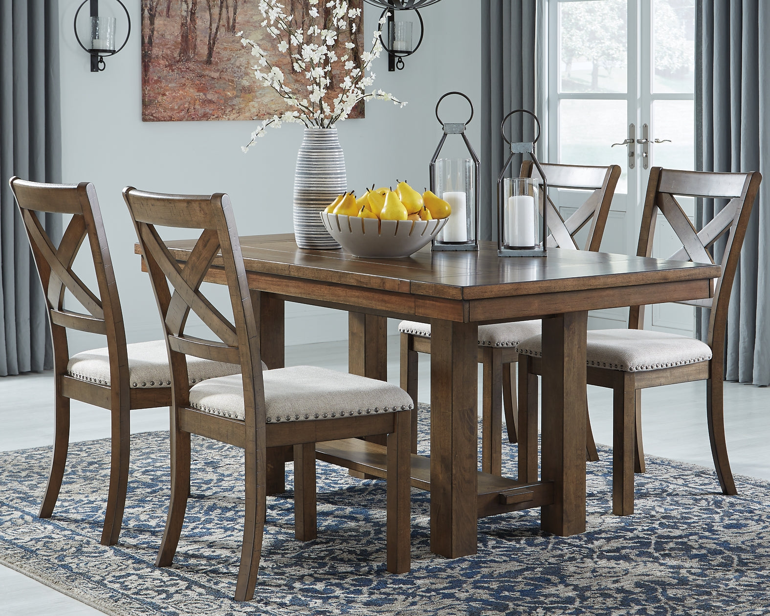 Moriville Dining Table and 4 Chairs Signature Design by Ashley®