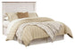 Willowton Queen/Full Panel Headboard with Mirrored Dresser, Chest and Nightstand Signature Design by Ashley®