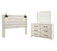 Cambeck Queen Panel Headboard with Mirrored Dresser Signature Design by Ashley®