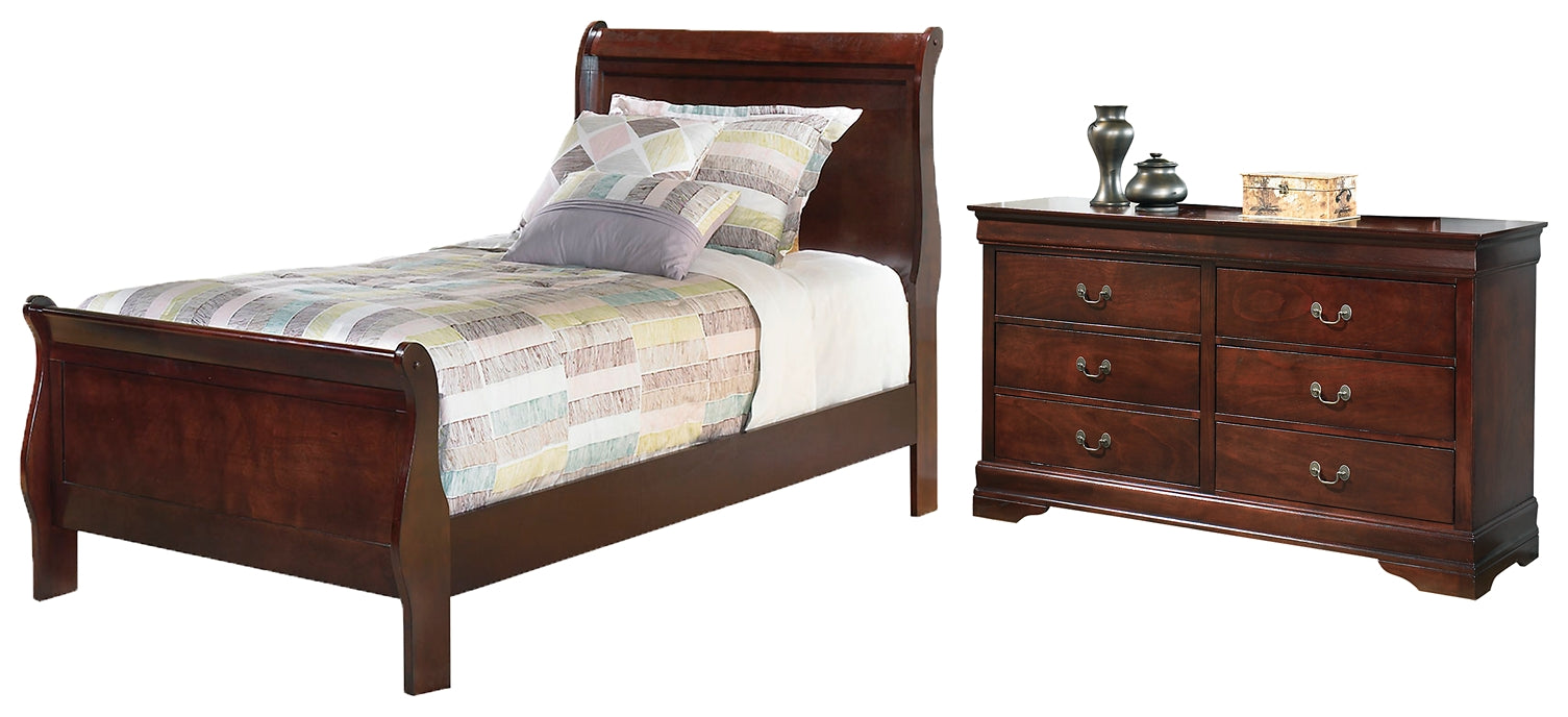 Alisdair Twin Sleigh Bed with Dresser Signature Design by Ashley®
