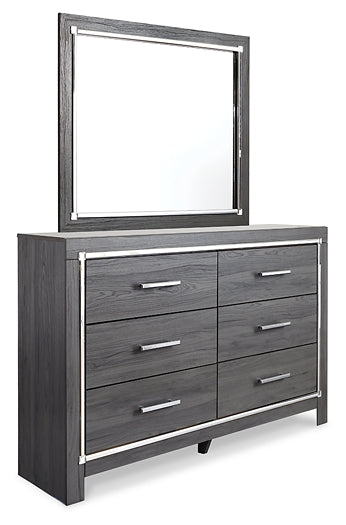 Lodanna Full Panel Bed with 2 Storage Drawers with Mirrored Dresser and 2 Nightstands Signature Design by Ashley®